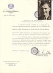 Unauthorized Salvadoran citizenship certificate issued to Siegfried Lewin (b.