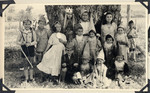 Children in the Ferramonti internment camp pose in their costumes for a play of Snow White written by Hella Mayer and performed in the camp.