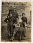 Prewar portrait of a Jewish family in Lvov.

Pictured are Samuel and Adela Shiber with their three children: Salomon, Matylda and Emanuel (on the right).