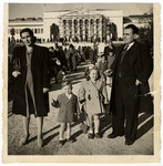 A Greek Jewish family after the war.

Pictured are Claire and Jacob Elhai, with their children Elvira and Victor.