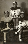 Portrait of the children of Elias  and Matilda Hajon (the donor's great  aunt and uncle) wearing their Purim costumes