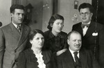 Portrait of the Hajon family prior to Mordechai's immigration to Palestine.