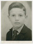 Portrait of Heinz Blumenstein at age ten.

The inscription on the back of the photograph reads, "This is my son Heinz Georg Blumenstein on his tenth birthday September 22 1945.