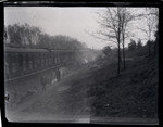 View of the evacuation train headed from Bergen-Belsen to Theresienstadt and liberated by the Americans near Farsleben.