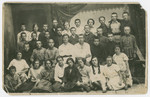 Group portrait of Jewish youth in Orinin, Ukraine.