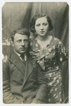 Portrait of Shaya Gikovatiy and his wife Genia. 

Both were killed during the mass killing of the Jewish residents of Orinin that was carried out by German forces with the support of Ukrainian collaborators.