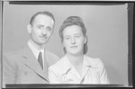 Studio portrait of Ibraham Herman and his wife.