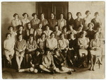 Group portrait of teenage girls in a school in Vienna.