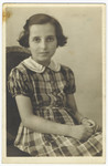 Studio portrait of a Jewish girl in Duesseldorf taken shortly before the start of World War II.