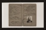 Identification card issued to David Majer Zalc by the Organization of [former] Jewish Political Prisoners [Vereeniging van Joodsche Politieke Gevangenen] in postwar Belgium, certifying that he is a concentration camp survivor.