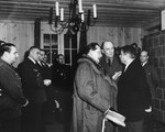 Hermann Goering speaks with Pierre Laval, the head of the Vichy regime, during an official visit.