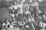 Group portrait of Jewish children at the OSE children's home in Poulouzat.