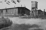 Barracks and a watch tower in Ohrdruf.