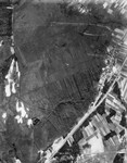 An aerial photo of the area around the Treblinka concentration camp.