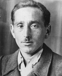 Portrait of Shmuel (Miles) Lerman shortly after the liberation.