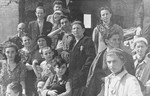 Survivors of a malina, or bunker, in the Kovno ghetto.