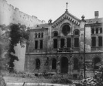 The Nozyk Synagogue in Warsaw.

The synagogue was damaged by an air raid in September 1939.