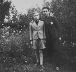 Two members of the Irgun Brit Zion Zionist youth movement in the Kovno ghetto.
