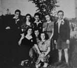 Members of the Irgun Brit Zion Zionist youth movement in the Kovno ghetto.