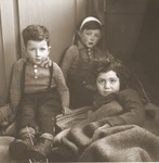 Three Jewish children rescued from Theresienstadt  rest in the Hadwigschulhaus in St.