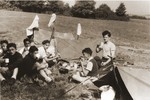 Members of the orphans transport to England go camping on the Isle of Wight.