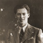 Last portrait of Robert Vermes before his deportation to Majdanek.
