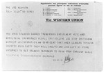 Telegram sent to Morris Troper, JDC European Director in Paris from Paul Baerwald, JDC Chairman in New York, commenting on the enormous public interest in the fate of the MS St.