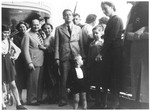 Passengers on the deck of the MS St. Louis.