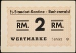 2 Reichs Mark note from the Buchenwald concentration camp.