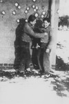 Solly Perel, a German Jew living in hiding as a member of the Hitler Youth, has a snowball fight with a friend.