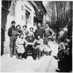 Group portrait of the support and technical staff of the Chabannes OSE [Oeuvre de Secours aux Enfants] children's home.