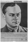 Portrait of Reichsleiter Alfred Rosenberg.

One of a collection of portraits included in a 1939 calendar of Nazi officials.