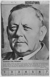 Portrait of Gauleiter Fritz Waechtler.

One of a collection of portraits included in a 1939 calendar of Nazi officials.