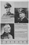 Portraits of Generaloberst Walther von Brauchitsch, Generaladmiral Erich Raeder, and General Wilhelm Keitel.