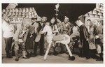 Leah Fischer (third from the right) acts in a performance of Tevye in the Feldafing displaced persons camp.