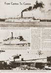 Illustrated Balltimore Sun newspaper article about the refurbishing of the SS President Warfield, an American steamer of the Old Bay Line.