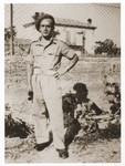 Chaim Lingalka, the donor's cousin, in his British army uniform.