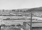 View of the construction of the Gusen I concentration camp