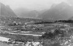 View of the Ebensee concentration camp.