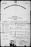 Paraguayan passport issued to Cwi Rosenwein by the Paraguayan consulate in Bern, Switzerland and valid for a two year period.