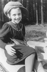 Portrait of a Jewish girl taken shortly before she left Germany on a Kindertransport to Scotland.