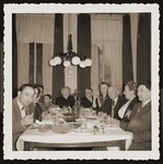 A family gathering at the home of Louis and Ida Meijer.