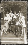 Portrait of the extended Szwajcer family in Czerna, Poland.