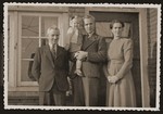 Portrait of the family of Ter Braake, members of the Dutch Reformed Church who hid Sallie and Zadok Zion for two years on and off in a closet in their home.