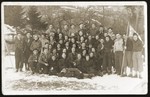 Group portrait of members of the Tzofim (Jewish scouts) from the Furstenberg gymnasium in Bedzin.