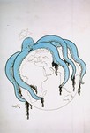 Anti-Semitic cartoon by Seppla (Josef Plank) - An octopus with a Star of David over its head has its tentacles encompassing a globe.