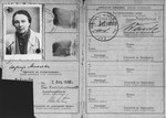 False identification papers used by the donor's mother-in-law Stefania Gutentag Minc during her years of hiding in occupied Poland.