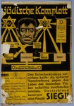 Nazi anti-Jewish propaganda poster entitled "Das Juedische Komplott" (The Jewish Conspiracy).