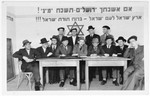 Meeting of religious Zionists in the Zeilsheim displaced persons' camp.