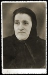 Ghetto portrait of Rywka Fogel Gruenzeiger.  She was later deported to Auschwitz where she perished.